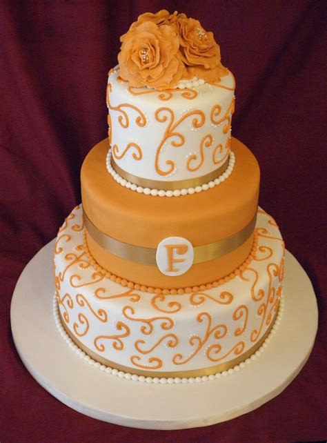 Burnt Orange And White 40th Birthday