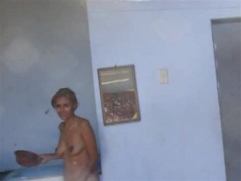 Nude Latina In Shower