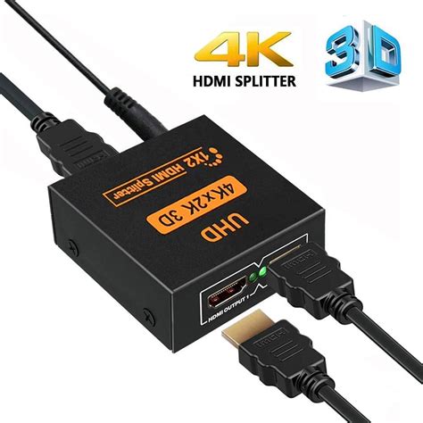 ZHIYUEN Divisor HDMI 4K 1 En 2 Salida 4K HDCP V1 4 Divisor HDMI 1X2