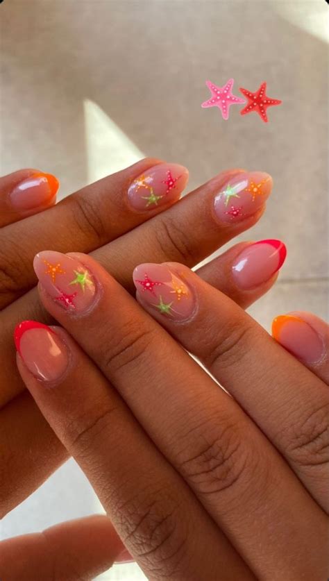 August Nails⭐️ Beachy Nails Cute Nails Teen Nails