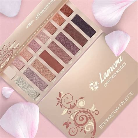 Lamora Beauty Makeup Lamora Beauty Exposed Nude 6 Vibrant Nude Shades Eyeshadow Palette Set