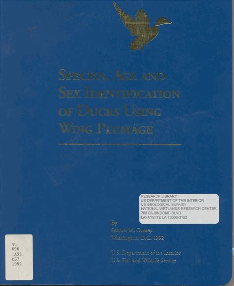 Species Age And Sex Identification Of Ducks Using Wing Plumage Docslib