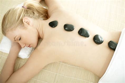 Hot Stone Stock Image Image Of Nude Relaxation Pamper 2889377