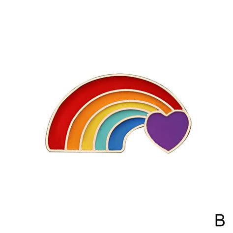 LGBTQ Gay Enamel Lapel Metal Brooch Jewellery Rainbow Pride Pin Badge TOP C2H9 Walmart