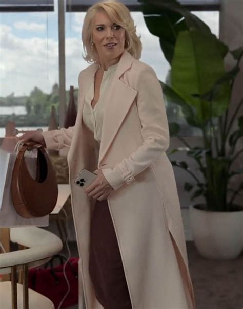 Ted Lasso Hannah Waddingham Coat Rebecca Welton Pink Coat