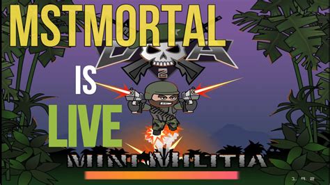 Mini Militia Live Streaming CUSTOM ROOMS Fun Stream With