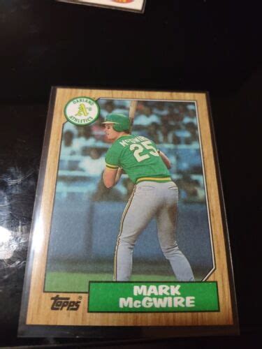 Topps Mark Mcgwire Oakland Athletics Baseball Card Ebay