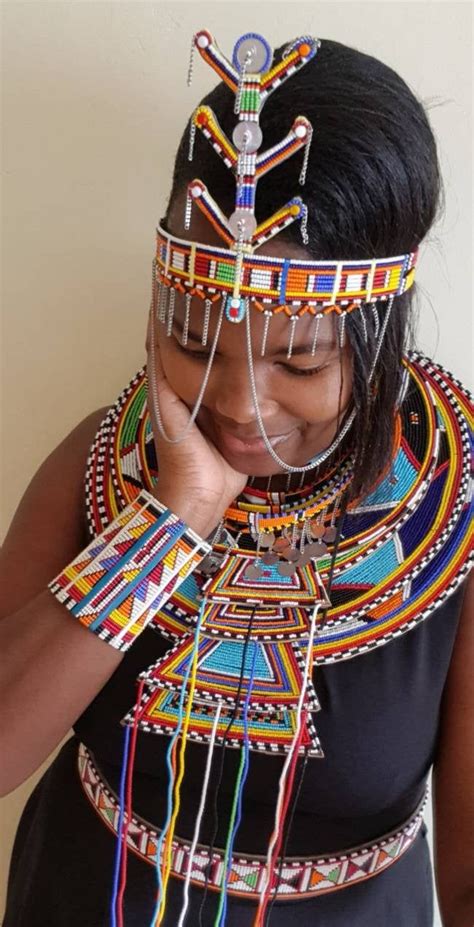 Maasai Wedding Necklace Setafrican Necklace Sets Layered Etsy