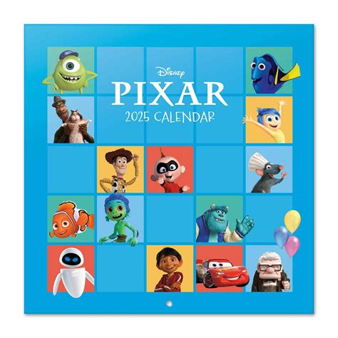 Buy Pixar Movies Calendar 2025 | simply order online - Kalenderwinkel.nl