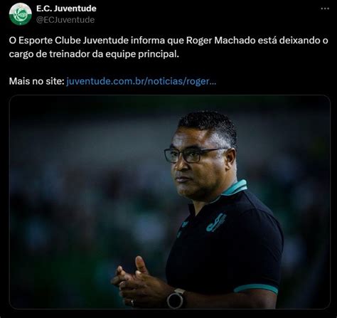 Roger Machado Deixa O Comando Do Juventude Para Assinar O Inter