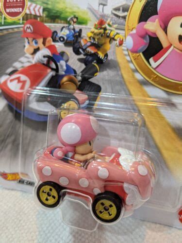 Mario Kart Toadette Birthday Girl Nintendo Hot Wheels Pink Rare