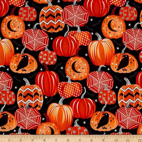 Fangtastic Glow In The Dark Pumpkins Blackorange Scary Wallpaper