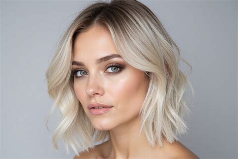 Blonde Lob From Root Blur To Bright Finish