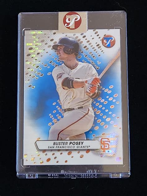 Topps Pristine Buster Posey Encased Blue Pristine Refractor