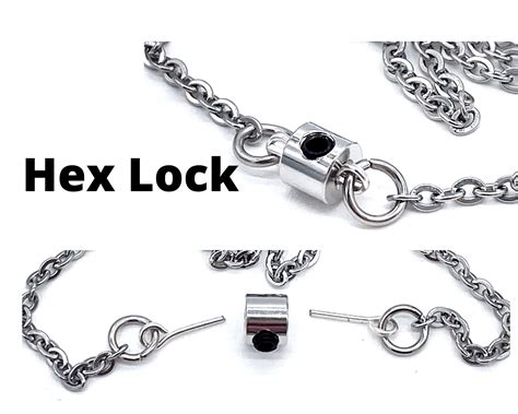 Hex Lock To Make Your Collar Locking Submissive Necklace Ddlg Day Captive Collars