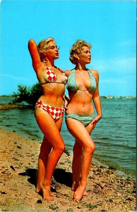 Vintage Risque Postcards Bathing Beauties Risque Blonde Sexy Pinup Girl Other Unsorted