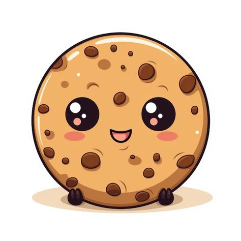 premium photo delicious cookie isolated  white background ai generated