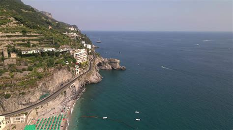 Minori, Amalfi Coast, Italy by Drone 2 26769484 Stock Video at Vecteezy