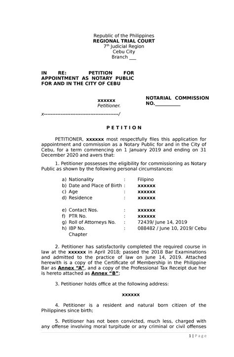 Carta Notarial Estructura New Sample N