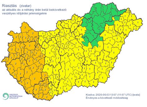 Ideért a vihar jégesővel jött a felhőszakadás Másodfokú riasztást