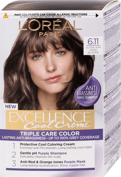 L ORÉAL PARiS EXCELLENCE Creme Barva za lase 6 11 Ultra Ash Dark Blonde 1 kos dm si