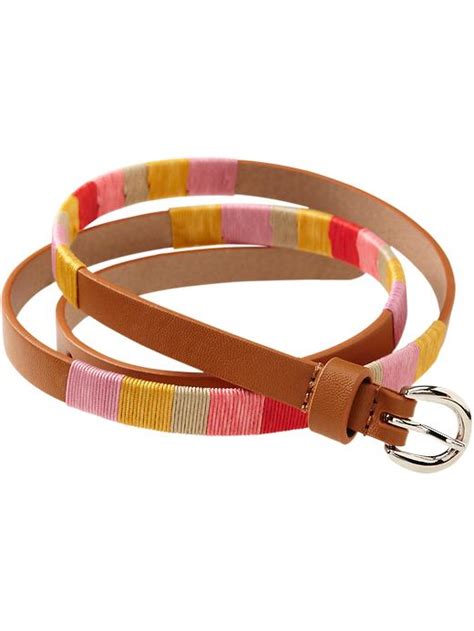 Old Navy Womens Multi Color Skinny Belts Faloo