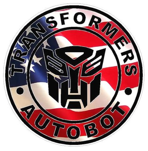 1 Badge Decal Flag Fill Autobot Circular Pro Sport Stickers