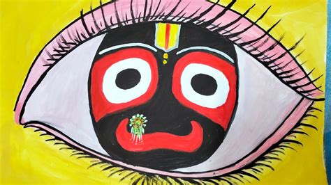lord jagannath  eye painting  water colour jayjagannath
