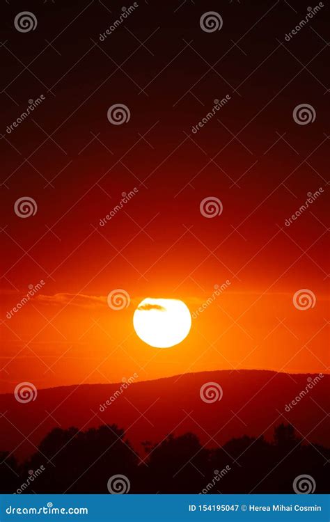 Beautiful Sunset Sky Above Clouds with Dramatic Light Stock Image ...