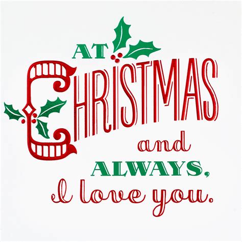 Love Is Romantic Christmas Card Greeting Cards Hallmark