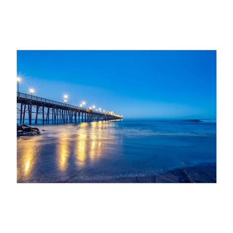 Pier Reflections - Oceanside Pier Dawn - Oceanside California