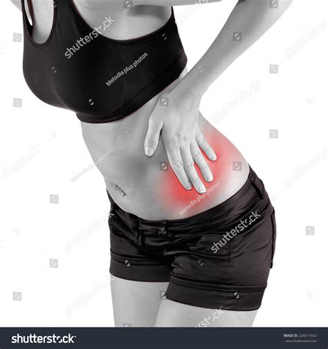 Pain Left Side Body Girl Black Stock Photo 224011642 | Shutterstock