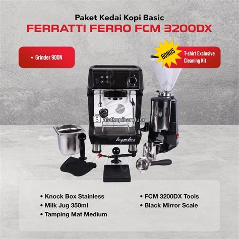 Jual Paket Alat Usaha Kedai Kopi Susu Mesin Ferratti Ferro Fcm Dx