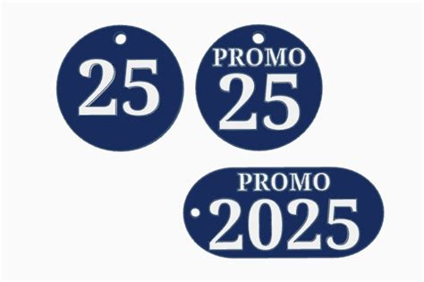 Free STL file keychain promo 25 2025 graduates 🗝️ ・3D printing model to