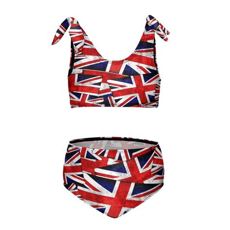 Union Jack British England UK Flag Girl S Piece Bikini Set Beach