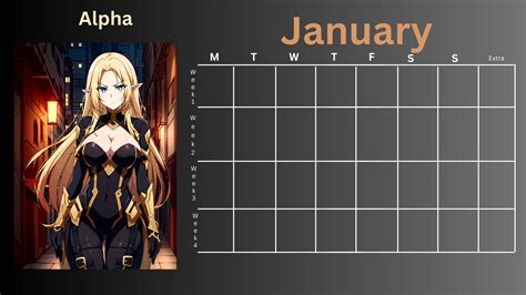 Anime Babe Planner/calendar - Etsy