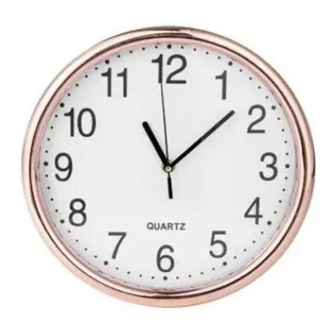 Reloj De Pared Vintage Cm Redondo Dise O Metalizado Clasic Color De