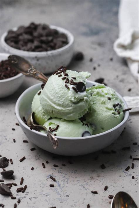 Homemade Mint Chocolate Chip Ice Cream Brown Eyed Baker