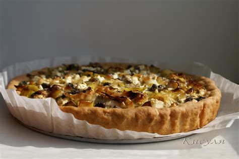 Открытый пирог киш - 84 фото