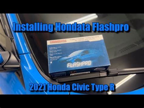 Hondata Flashpro Jailbreak Install 2021 Honda Civic Type R YouTube