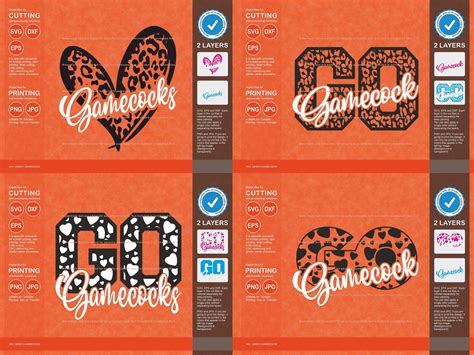 Gamecocks Svg, Gamecock 12 Leopard Svg Mascot Designs Pack, Gamecocks ...