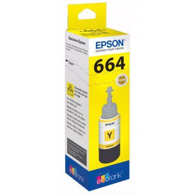 Epson T664 Yellow Ink Bottle Just Ink And Paper