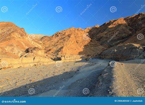 Valley National Park With Entrance Into Mosaic Canyon In Evening Light