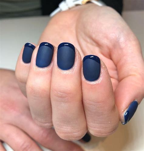 Matte Navy Blue Nails Designs You Will Fall In Love With Nail