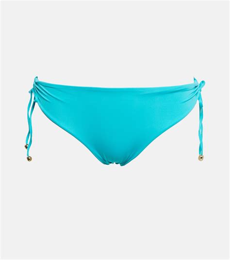 Sandra High Rise Bikini Bottoms In Blue Max Mara Mytheresa