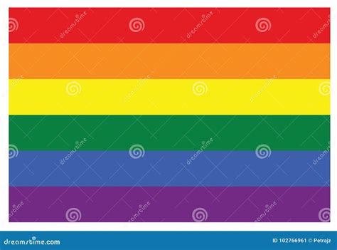 LGBT Gay Rainbow Symbol Flag Stock Vector Illustration Of Lettering