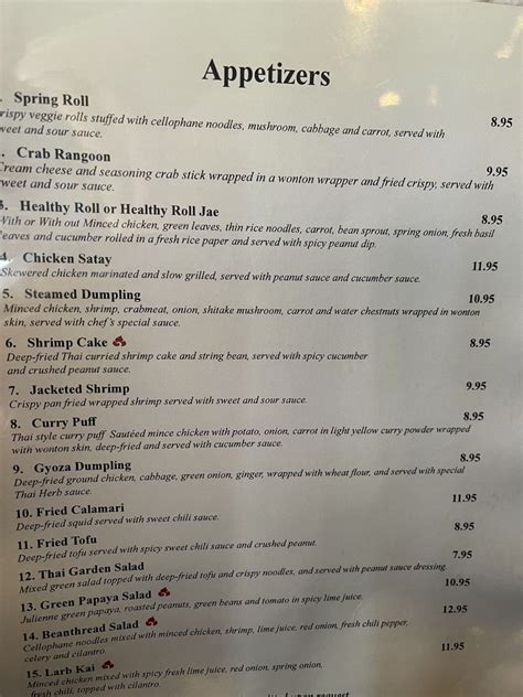 Thai At Waugh Chapel Menu (Full Menu Update 2026)