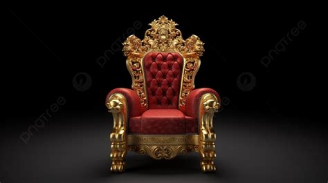 3d Rendered Isolated Throne Chair Background Vintage Chair Old Chair