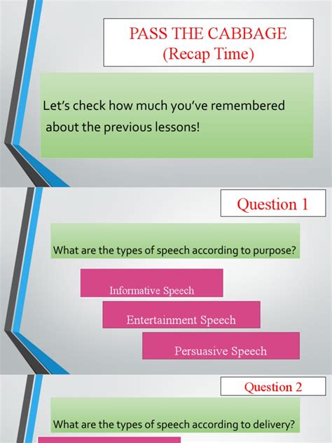 revisiting key concepts  public speaking  review  speech types