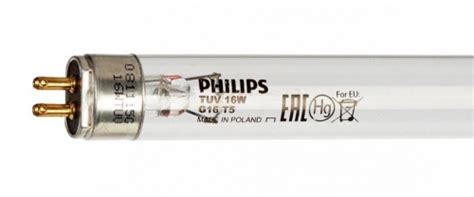 Лампа бактерицидная PHILIPS TUV 16W T5 G5 d16 x 302,5